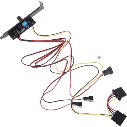 1Pc 3 Channels Computer Fan Down Slow Speed fan controller Cable Line for PC CPU Cooling Fan Cpu cooler Connector HDD VGA Fan