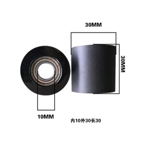 2pcs/lot Thickness:30mm Inner Hole:10mm Rubber-coated Bearing 626 Polyurethane Bearing Rubber-coated Roller Press Wheel