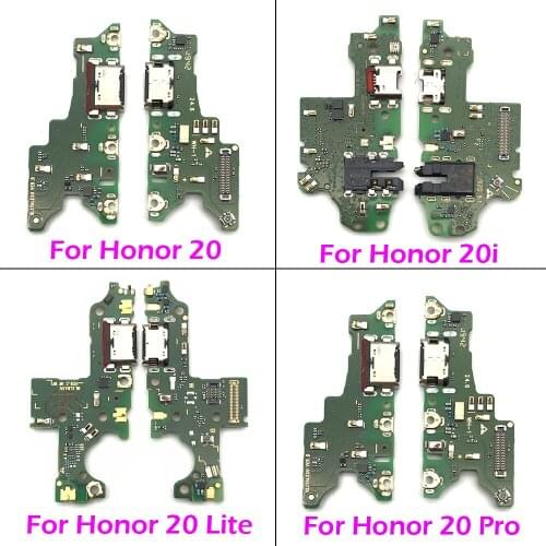 20Pcs/Lot，100% Original For Huawei Honor 8 9 Lite 8X 10 20 Pro 20i 20 Lite USB Charge Port Dock Connector Charging Board