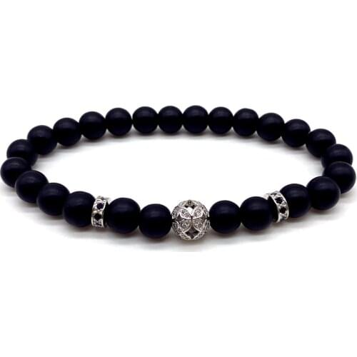 2020 Temperament Double Tube Hollow Ball Charm Bracelet For Men Vintage Matte Men Women Bracelet Jewelry Christmas Gift