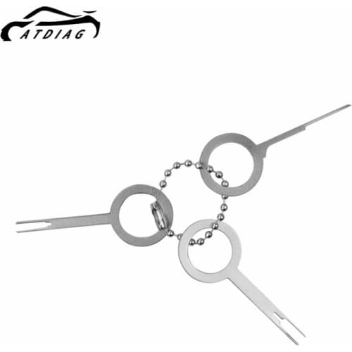 3pcs/set Auto Car Plug Circuit Board Wire Harness Terminal Extraction Pick Connector Crimp Pin Back Needle Remove Tool Set