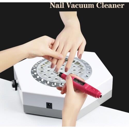 80W Nail Dust Collector Remover Machine Powerful Dust Collector Extractor Nails Professional Vacuum Strong Suction Art Salon