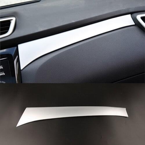 ABS Matte Center Console Glovebox Decoration Sequins Strip sticker fit for qashqai j11 X-trail T32 2015 2016 17 Car Accessories