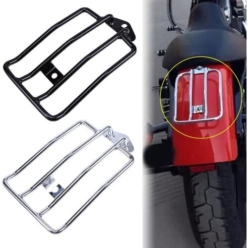 Motorcycle Parts Luggage Rack Carrier Bike For Harley Sportster XL883 1200 Luggage Rear Fender Rack Support Shelf Black/Chrome