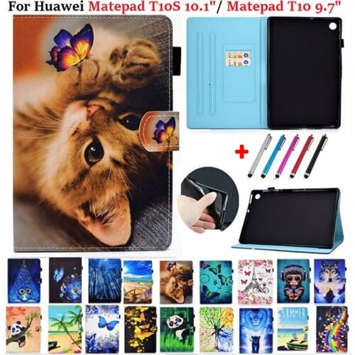Case For Huawei Matepad T10s Case 10.1 AGS3-L09 AGS3-W09 Kawaii Tablet Stand Funda For Huawei Mate pad T 10s T10 s T10 Case 9.7