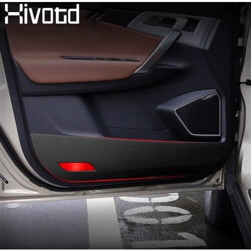Hivotd For Geely Atlas Emgrand NL-3 Proton X70 Car Inner Door Anti-kick stickers Protection Film Anti-Wear Trim Accessories 2019