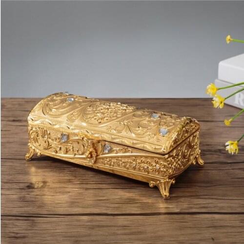 European rectangle silver /gold metal jewelry box Cotton swab boxcotton pad holder stash box container box cute box Z069