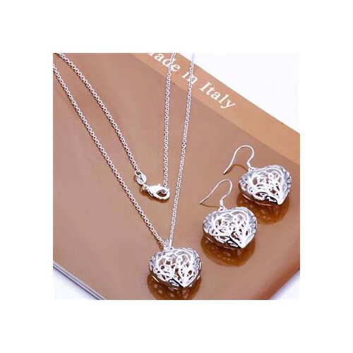 Fashion Jewelry - S240 / promotion big drop M925 Silver color water bangles and bracelets necklace rings earrings for women