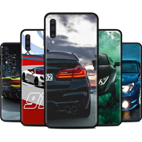 Fashion Sport Car 911 Soft Case for Samsung Galaxy A10 A20 A30 A40 A50 A70 A10s A20s A30s A50s A70s A80 A90 Soft Phone Cover