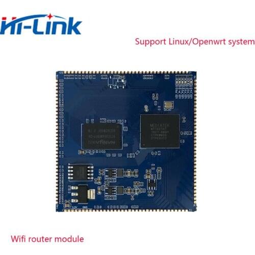 Free Shipping 2pcs 1 GigE Gigabit Ethernet HLK-7621 GbE Router module Openwrt Version with MT7621A chipset USB2.0/3.0