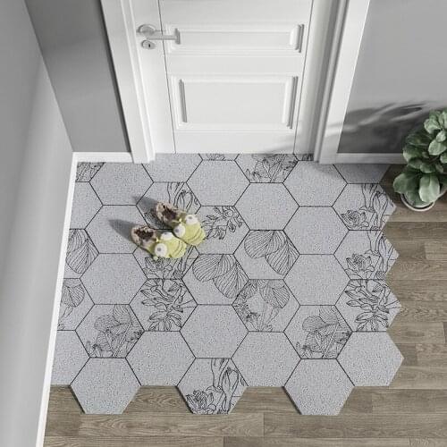 Non-slip Door Mat Carpet Bedroom Living Room Bathroom Entrance Floor Mats Carpet Custom Freely Cuttable Easy Clean PVC Door Mat