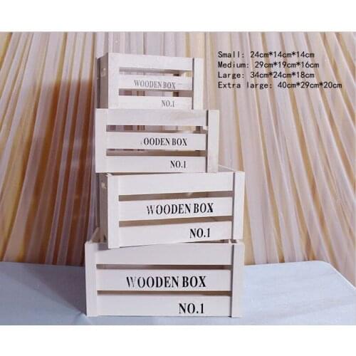 New wedding retro wooden frame storage box makes old wooden forest wedding decoration props and window creative ornaments