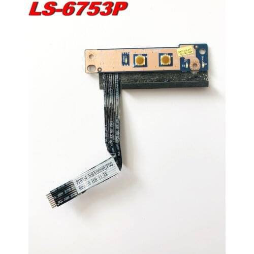 Original For Lenovo G470 G475 G570 G575 Power Button Switch Board Series,PN LS-6753P Free shipping