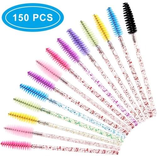 150Pcs Disposable Applicators Brush Eyelashes Disposable Mascara Wands Eyebrow The Applicator Makeup Brushes Eye Brush Soft Head