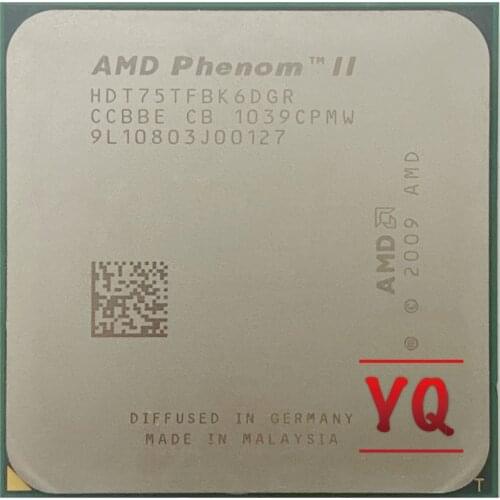 AMD Phenom II X6 1075T 1075 CPU/HDT75TFBK6DGR/AM3/938pin/125W/3.0GHz/E0 Socket AM3
