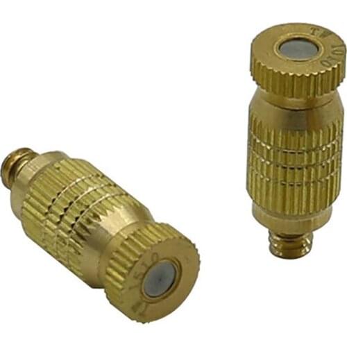 50 Pcs 3/16" Male Thread High Pressure Misting Nozzles Garden Irrigation Brass Atomization Sprayer Cooling landscaping Sprinkler
