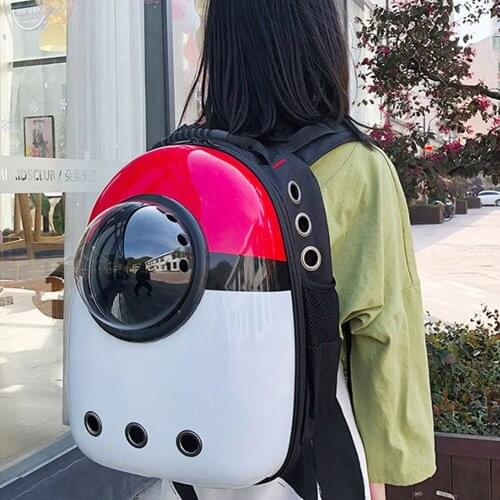 Pet Cat Dog Bag Space Capsule High Quality Double Shoulder Backpack Travel cat carrier Transport Bag For Kitty Puppy Small Cat D