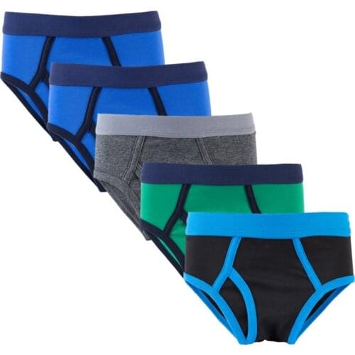 5 Pcs/lot Children Shorts Panties Boys Underwear Boxer Kid BriefsTeenager Pants Clothes 2-12 Years Old