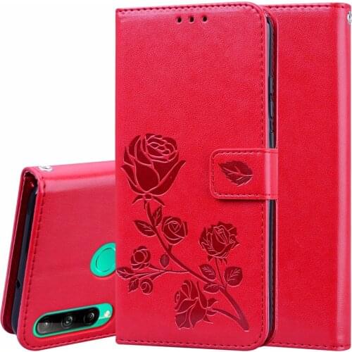 Y7p Fashion Rose Flower Leather Flip Case For Huawei Honor 9C Funds Mobile Phone Cover For Huawei P40 lite E Capa