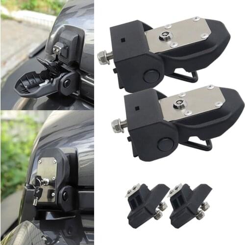Locks Hood for Jeep Gladiator JT 2018+ Car Engine Hood Latch Catch With Key Lock Accessories for Jeep Wrangler JL 2018 2019