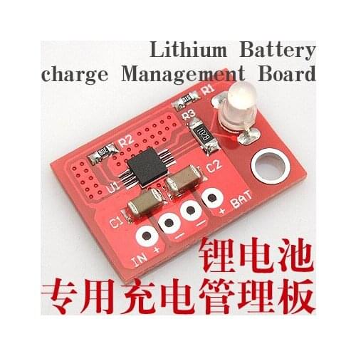 Lithium Battery Charger / Solar Battery Charging Board / Maximum 900MA Current /CN3065