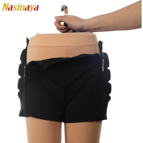 7 Colors Figure Skating Ice Skating Hips Protector Pad Sports Safety Supporter Protective Mat Customized Size Ziper Black