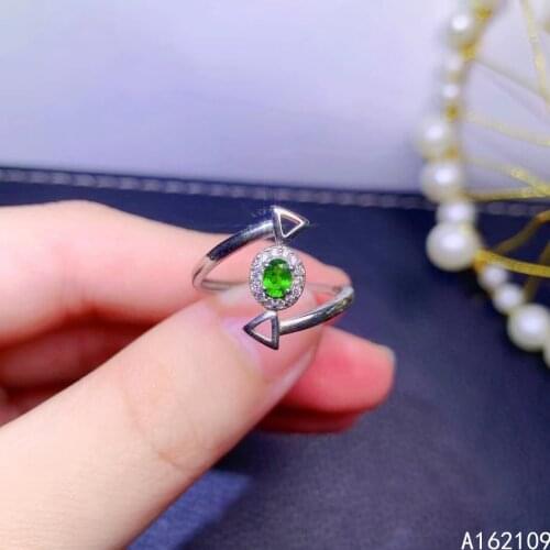 Fine Jewelry 925 Sterling Silver Inset With Natural Gemstone Womens Classic Vintage Arrows Diopside Adjustable Ring Support Det