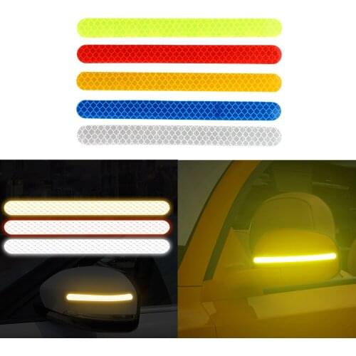 2pcs Car Rearview Mirror Reflective Stickers Warning Night Decal Sticker Accessories