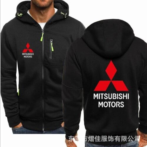 2021 fashion mens Spring New motorcycle Mitsubishi Hoodie cotton casual zipper mens Hoodie
