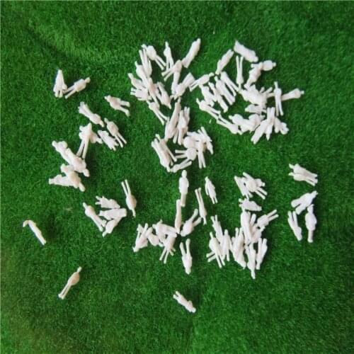 300pcs 1:100 1:150 1:200 MIXED Miniature White Figures Architectural Model Human Scale HO Model ABS Plastic Peoples