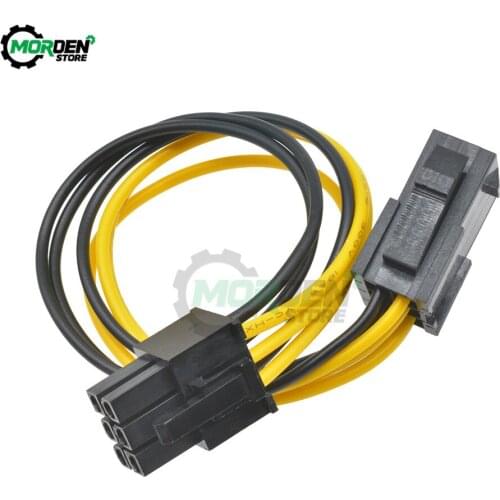 5pcs 6 Pin Feamle to 6 Pin Male PCI Express Power Converter Cable CPU Video Graph Card 6Pin to 6Pin PCIE Power Cable Dropship