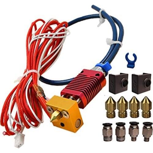 3D Printers Accessories Metal Extruder Hot End Silicone Sleeve Brass Nozzle Suitable for Ender 3 Series 3D Printers