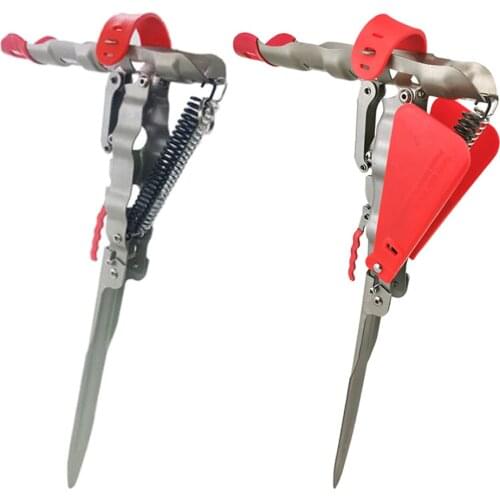 Automatic Double Spring Fishing Pole Foldable Stainless Steel Fishing Pole Holder Stand Sea Rod Fishing Tackle Supplies