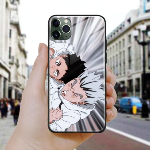 Bokuto koutaro and Keiji Akaashi manga Silicone Glass Phone Case Cover For iPhone SE 6 6s 7 8 Plus X XR XS 11 12 Mini Pro Max