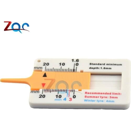 0-20mm Measure Tool Measrement Supplies Indicator Metalworking Auto Car Tyre Read Depthometer Depth Gauge Page Motorcycle