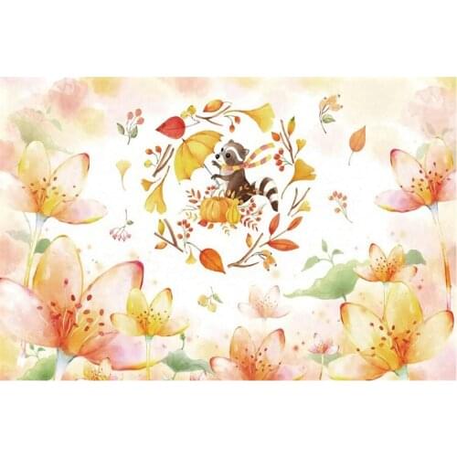 Beautiful Orange Flowers Photography Background Holiday Celebration Party Decoration Photo Booth Studio Prop