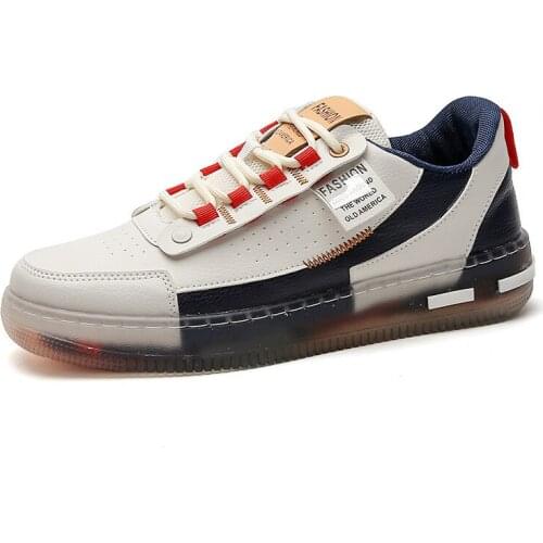 Men Fashion Sneakers High Quality Shoes Mens 2021 All-match Crystal Platform Casual Sneakers White Shoes Zapatos De Hombre