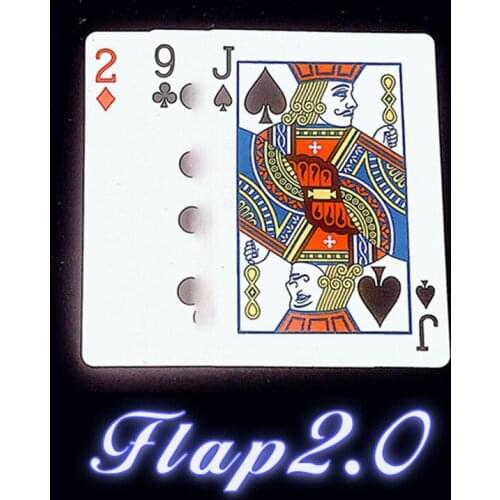 Flap 2.0 Magic Tricks Continuously Change Twice Card trucos de magia Magician Close Up Street Illusions Gimmick Props Mentalism