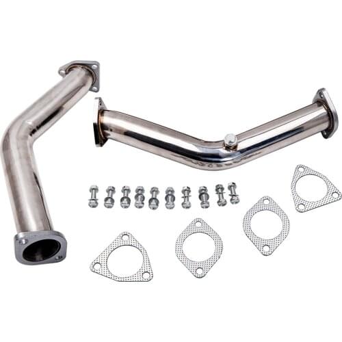 2X Stainless Steel Exhaust Test Tube Pipe for Nissan Infiniti 3.5L FX35 350Z G35