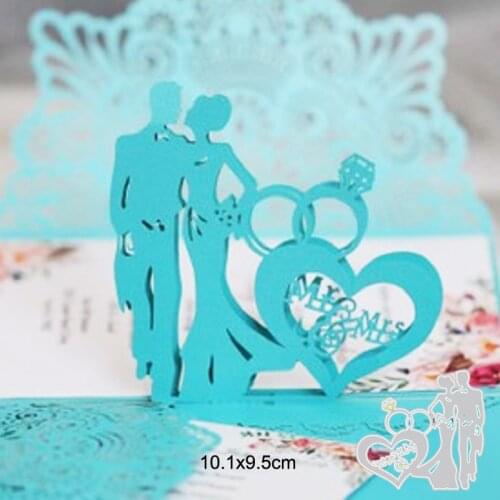 Metal cutting dies cut die mold Wedding groom bride Scrapbook paper craft knife mould blade punch stencils dies
