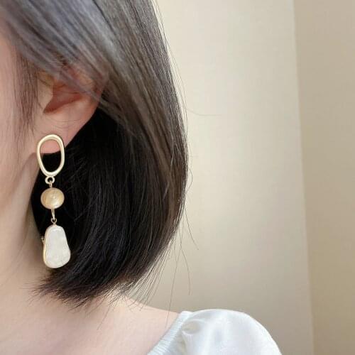 Trendy Drop Dangle Earrings for Women Geometric Long Earrings Wedding Pendant Earrings Fashion Korean Jewelry Earrings Brincos