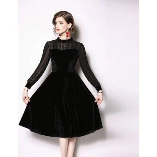 2020 Autumn Dress Women Plus Size Dress Sping Plus Size Long Sleeve Chiffon Dresses Vestido