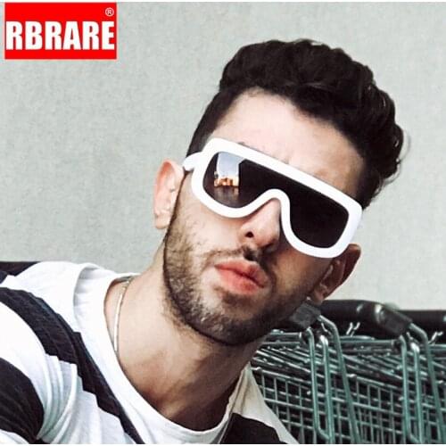 RBRARE Oversized Sunglasses Men 2021 High Quality Luxury Sunglasses Men 2021 Gradient Sun Glasses For Men Retro Oculos Feminino