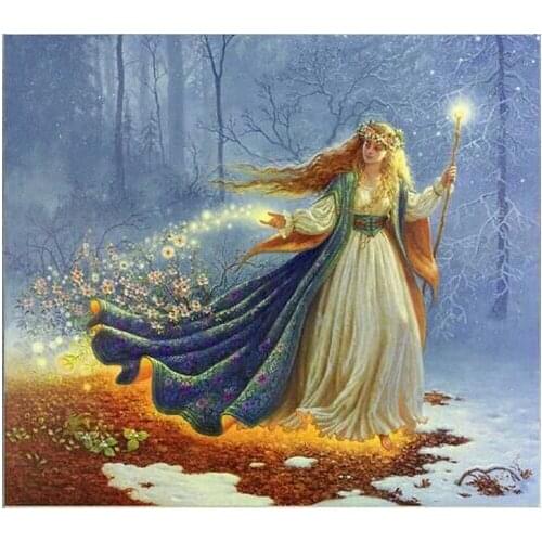 Needlework Crafts 14CT Handmade embroidery French Quality Counted Cross Stitch Kit Set DIY Oil painting people Home decor