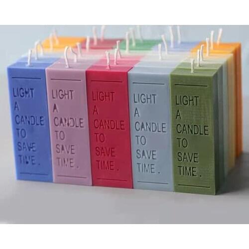 Long Letters Candle Silicone Mould for Simple Cold Tone Style Aromatherapy Candle Chocolate Candy Pastry Moud Form For Candles