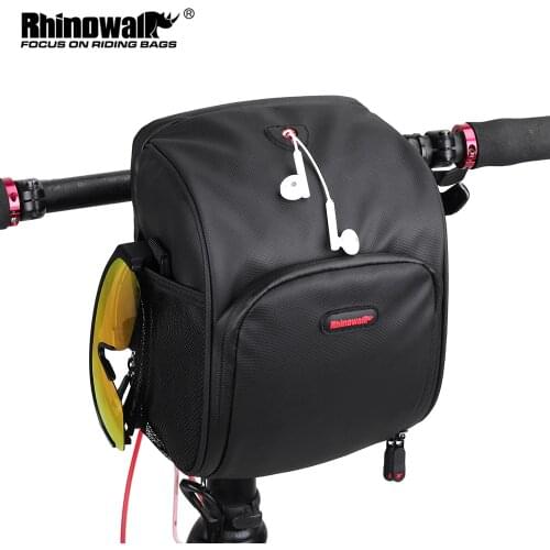 Rhinowalk Bike Handlebar Bag Multifunction Portable Shoulder Commute Bag Cycling Bag MTB Road Bike Accessorie WIth Raincover