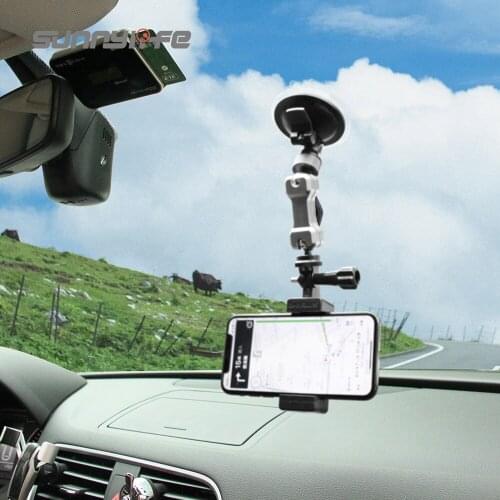 Sunnylife Adjustable Metal Sucker Mount In Car For Action Camera For Poacket 2/GoPro Series/Insta360 One R Camera Accessories