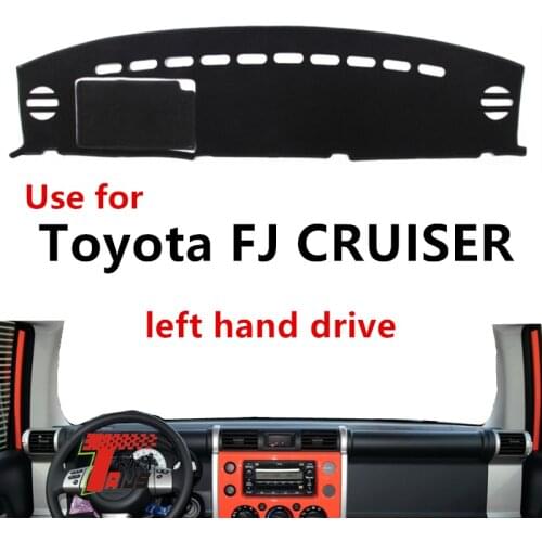 TAIJS Factory non reflective New Design Polyester Fiber Car Dashboard Cover For TOYOTA FJ CRUISER Left hand drive