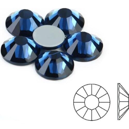 Nail art decorations montana AAA high Quality Glass Crystal SS6-SS10 Hotfix Rhinestones For clothing Garment Accessorie