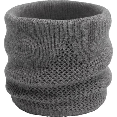 Unisex Winter Boy Girl Coaalr Women Men Warm Knitted Scarves Kids Thick Elastic Mufflers Children Neck Warmer Cotton Adult Scarf